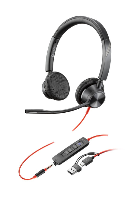 EAN 0197498429168 - HP Poly Blackwire 3325 Stereo Microsoft Teams Certified USB-C Headset +3.5mm Plug +USB-C/A Adapter Alámbr imagen 5