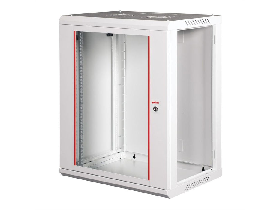 Roline 19-Zoll Wandgehuse Basic Plus 18he, 600x450 Bxt Grau