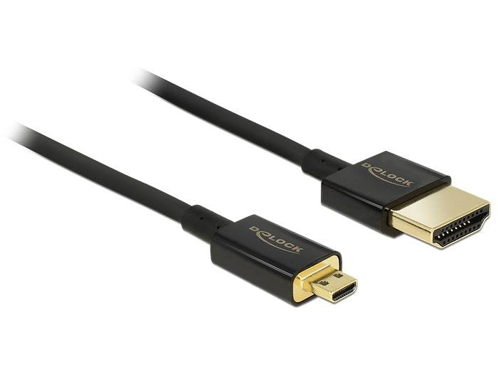 Hdmi Cable Delock Ethernet A ->Micro D St/St 4.50m 3d 4k