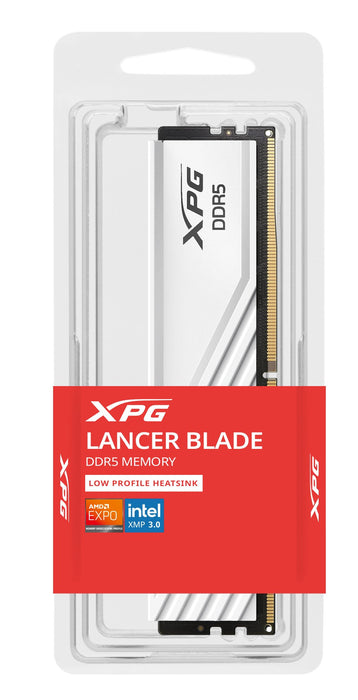 Memoria  Adata 8 Gb Ddr5-5600 1x 8 Gb, Ram Blanco, Ax5u5600c468g-Slabwh, Xpg Lancer Blade, Intel Xmp, Amd Expo Ax5u5600c468g-Slabwh