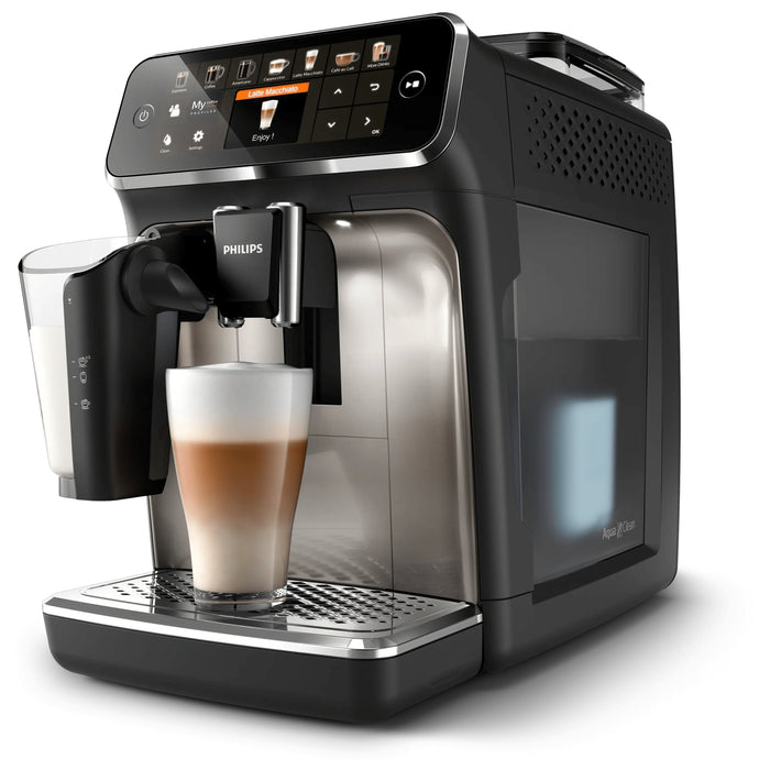 Cafetera Philips Automática Ep5447/90 / Series 5400 Negro/Plata