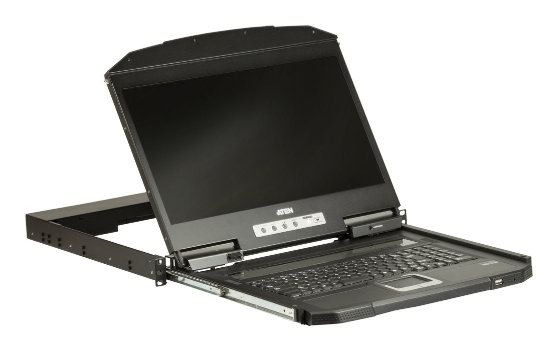 Aten Cl3100nx Consola De Rack 47 Cm (18.5") 1366 X 768 Pixeles Metal, Plástico Negro 1u