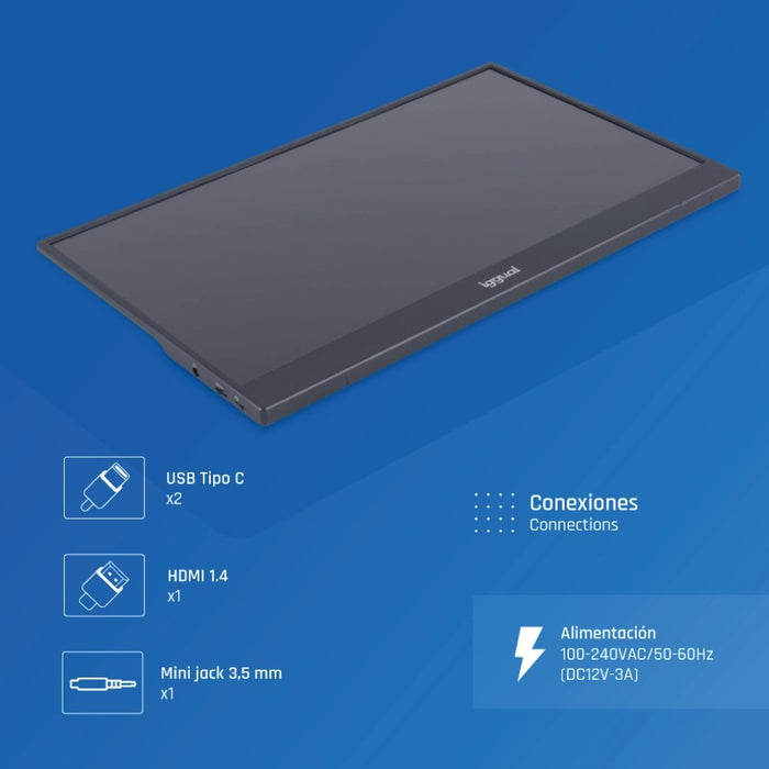 EAN 8435364319987 - iggual MPL156 pantalla para PC 39,6 cm (15.6") 1920 x 1080 Pixeles Full HD LED Negro imagen 4