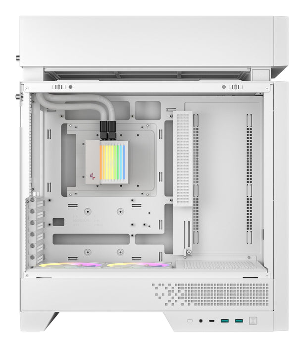 Caja Pc Deepcool Cl6600 Wh Atx 360 Aio Blanco
