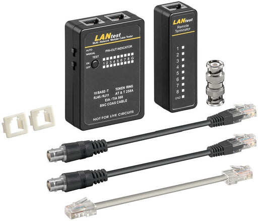 EAN 4040849930102 - Goobay 93010 comprobador de cables de red Negro imagen 1
