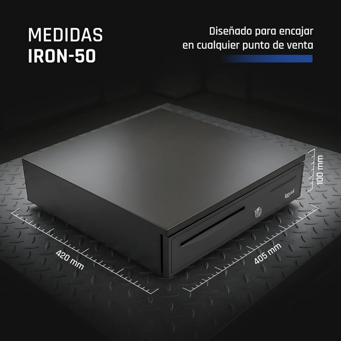 EAN 8435364316344 - iggual IRON-50 Cajón de efectivo automático y manual imagen 10
