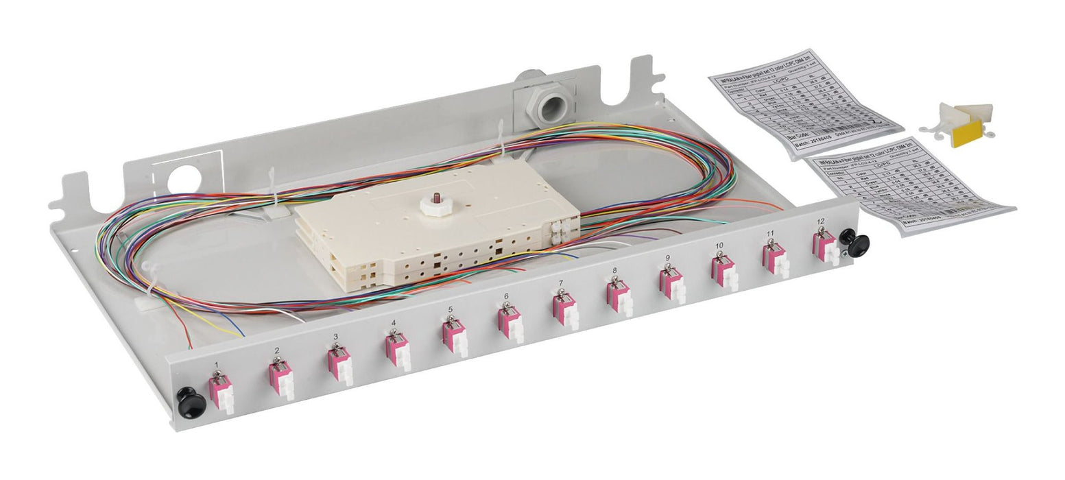Spleissbox Lc 50 125á Om4 Ausziehbar, 12pigtails Abgesetz