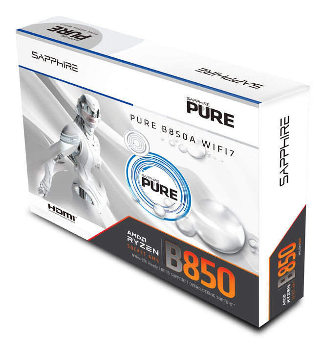 EAN 4895106296954 - Sapphire PURE B850A WIFI 7 AMD B850 Zócalo AM5 ATX imagen 6