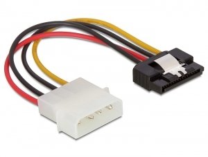 EAN 4043619601202 - DeLOCK SATA HDD > 4pin male with metal clip – straight 0,12 m imagen 1