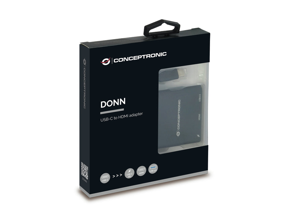 Adaptador Conceptronic Usb Tipo C Macho A Hdmi Usb-C Usb 3.0 Hembra Negro Donn01b