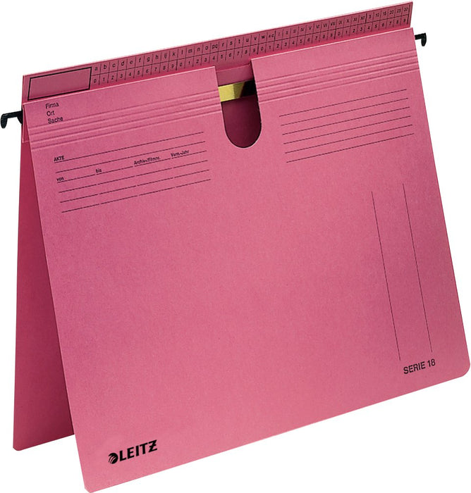 Leitz Alpha Archivador Colgante Amtsheftung Kaufmännische Heftung Din A4 Rojo