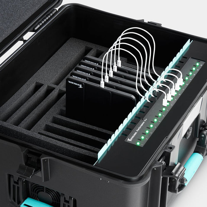 Formcase Transformercase T10m-Pd Perf. Plus Estación De Almacenamiento Y Carga Para Dispositivos Portátiles Negro