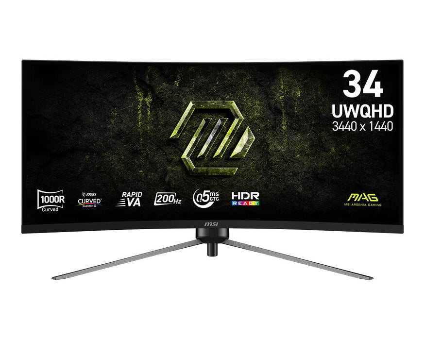Msi Mag 345cqrf E20 86,36 Uwqhd 16:9 Va Dp Hdmi