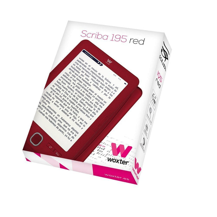 Woxter Libro Electrónico Scriba 195 Red Rojo