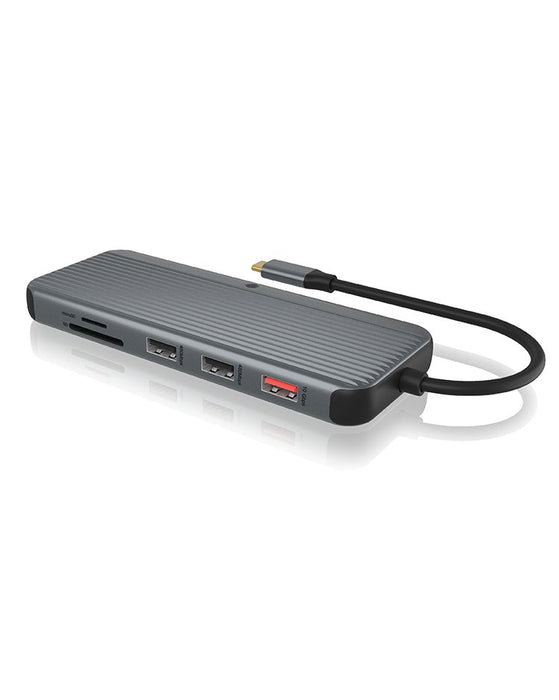 EAN 4250078173519 - ICY BOX IB-DK4060-CPD Alámbrico USB 3.2 Gen 1 (3.1 Gen 1) Type-C Negro, Gris imagen 1
