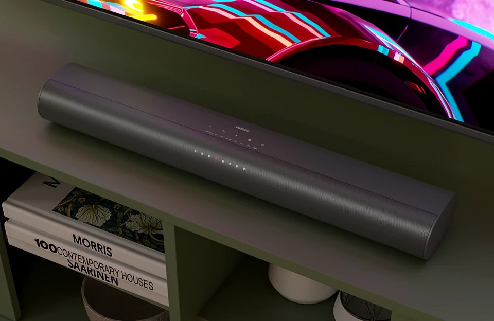 Philips Tab6100/10 2.1 80 W Gris - Barra De Sonido  Con Subwoofer