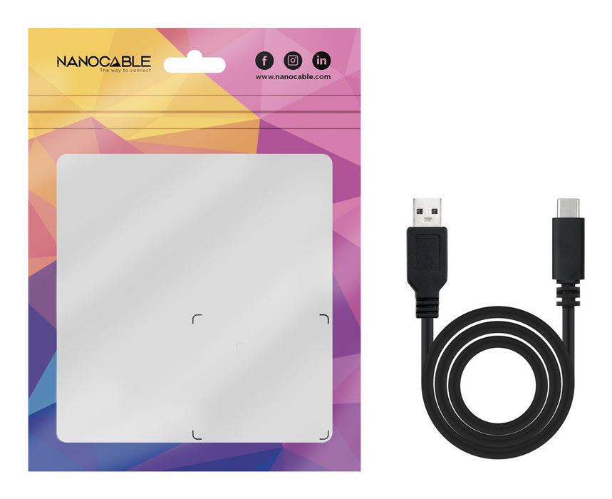 EAN 8433281007727 - Nanocable USB 2.0, 2m cable USB USB C 2 x USB A Negro imagen 5