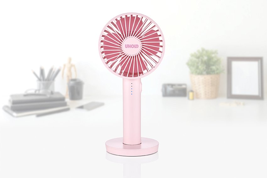 86624 Handventilator Breezy Ii Pink 4w 5 Geschwindigkeitsstufen Ø10cm