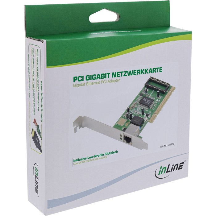 Inline® Gigabit Ethernet Pci Adaptador 1x Rj45