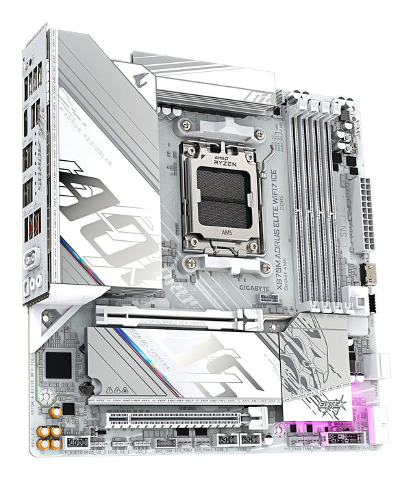 Placa Base Gigabyte X870m Aorus Elite Wifi7 Ice X870,Am5,Atx,Dd X870m A Elite Wf7 Ice  X870m A Elite Wf7 Ice