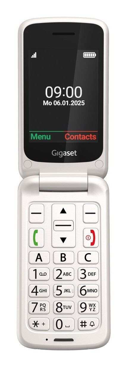 EAN 4255781906171 - Gigaset GL595 7,11 cm (2.8") 114 g Blanco Teléfono para personas mayores imagen 1