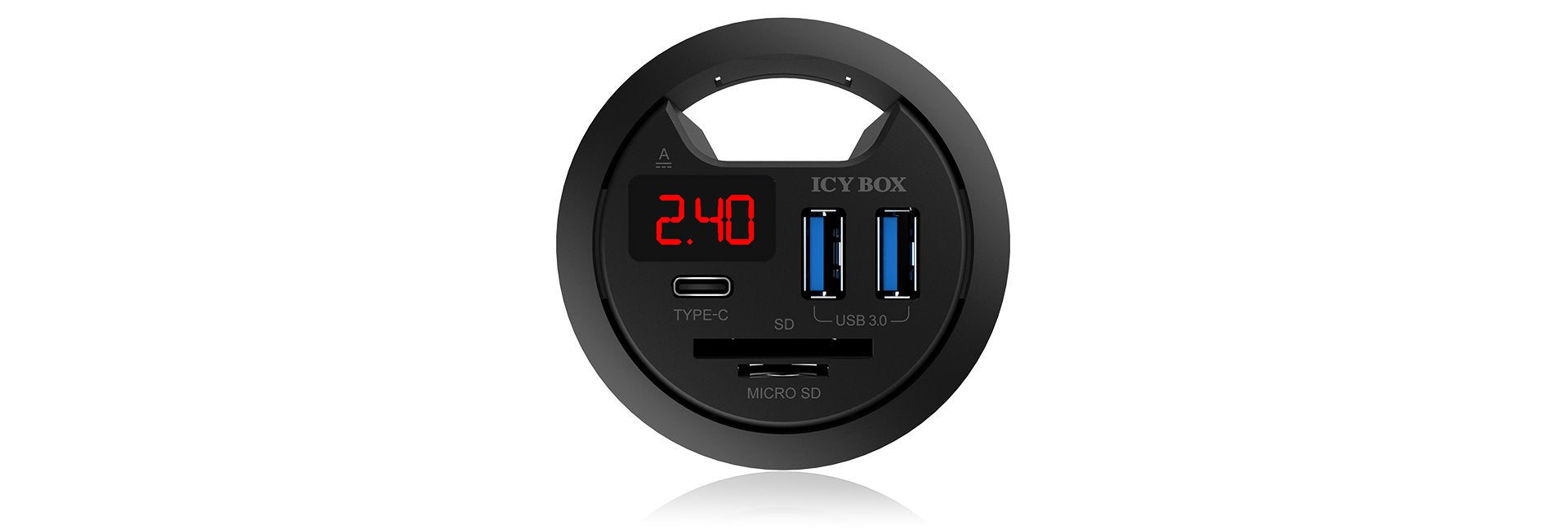 EAN 4250078164753 - ICY BOX IB-HUB1404 toma de corriente Negro imagen 2