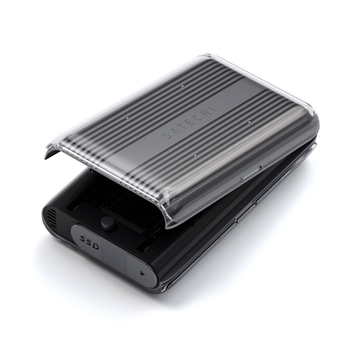 EAN 810086360604 - Satechi USB4 NVMe SSD Pro Caja externa para unidad de estado sólido (SSD) Gris, Transparente imagen 3