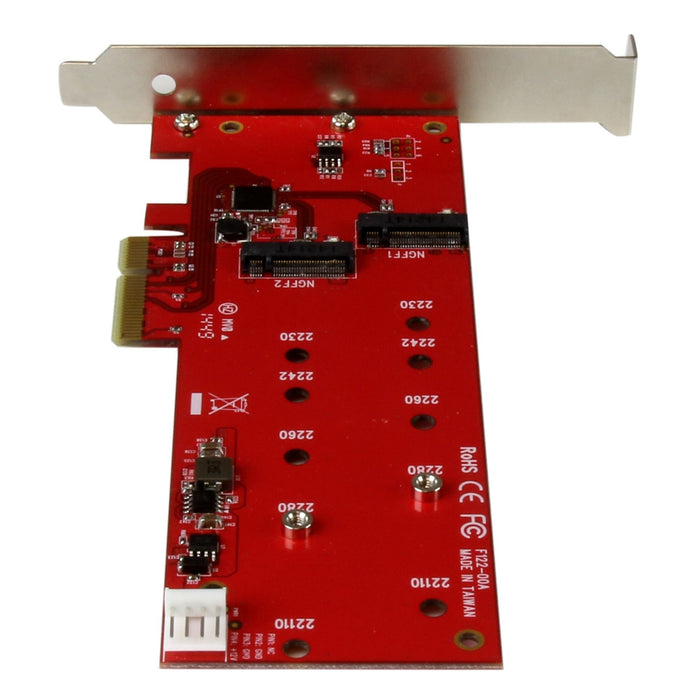 Startech.Com Tarjeta Controladora M.2 Sata Iii Pci Express Para 2 Ssd Adaptador Para Tarjeta Ngff Controlador De Almacenamiento M.2 M.2 Card / Sata 6gb/S Pcie 2.0 X2 Para P/N: Bndtb10gi Bndtb210gsfp Bndtb310gndp Bndtb410gsfp Bndtb4m2e1 Bn