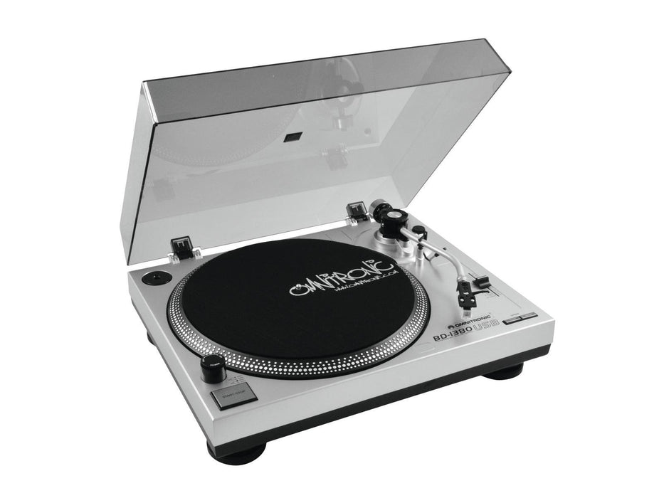 EAN 4026397356090 - Omnitronic 10603043 tornamesa para dj Tocadiscos de tracción por correa portátil Plata imagen 1