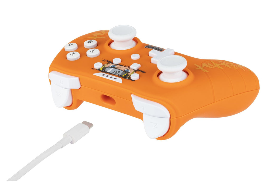 Gamepad Konix Switch Naruto Cable 3m Compatible Con Pc Color Naranja Kx-Nar-Sw-Pad-Ora