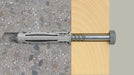 EAN 4048962480856 - Fischer 568012 tornillo de anclaje y taco 25 pieza(s) Anclaje de expansión 60 mm imagen 6
