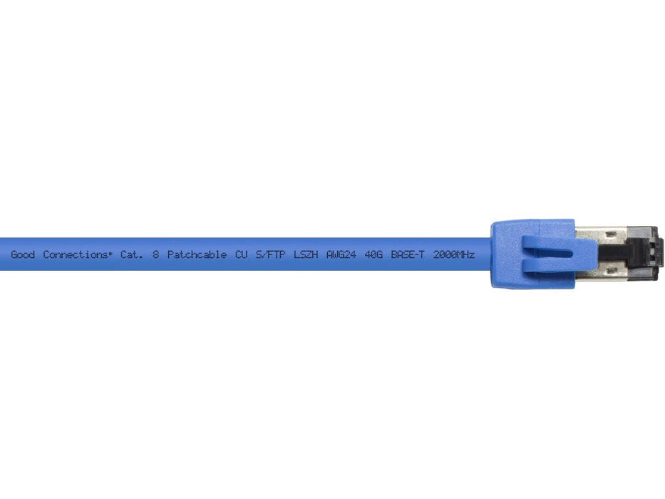 Rns® Cable De Red Cat. 8.1, S Ftp, Pimf, Halogenfrei (Lszh), 2000mhz, 40gbit S, Blau, 0,5m, Good Connections®