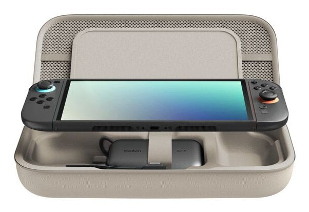 EAN 0745883929467 - Belkin ENA001hqSA-V2 Estuche de viaje Nintendo Malla, Poliéster, Terciopelo Arena imagen 2