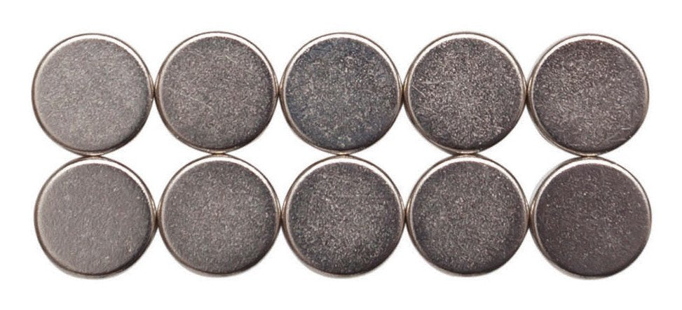 Jakob Maul Gmbh Neodym-Magnet Diámetro 10 X H 3 Mm Nickel Haftkraft Disco - 1