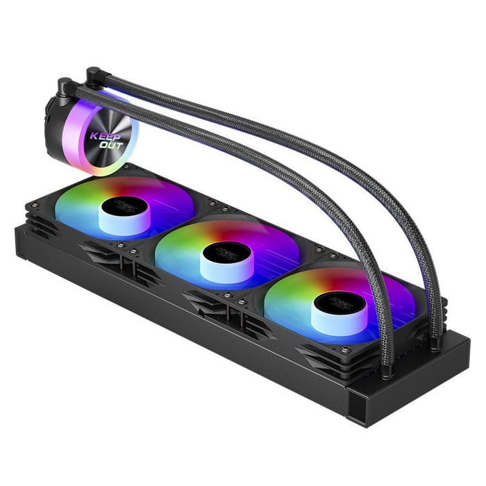 EAN 8435099533924 - KeepOut XWC-360 sistema de refrigeración para ordenador Procesador Kit de refrigeración líquida 12 cm Neg imagen 3