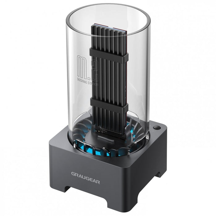 EAN 4260746550467 - GRAUGEAR G-M2DK-AC-10G base de conexión para disco duro USB 3.2 Gen 2 (3.1 Gen 2) Type-C Negro imagen 1