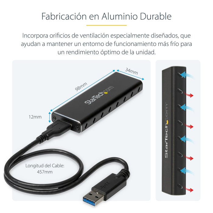 Startech.Com Caja Externa Disco Ssd M.2 Ngff Con Uas Usb 3.0