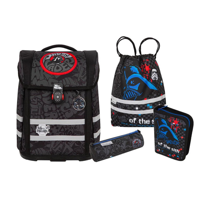 Mcneill Juego De Mochila Escolar Perfecto 5tlg Star Wars Darth-Vader