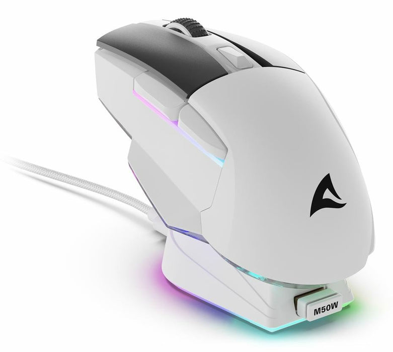 EAN 4044951040247 - Sharkoon SGM50W ratón Juego mano derecha RF Wireless + USB Type-A Óptico 6400 DPI imagen 6