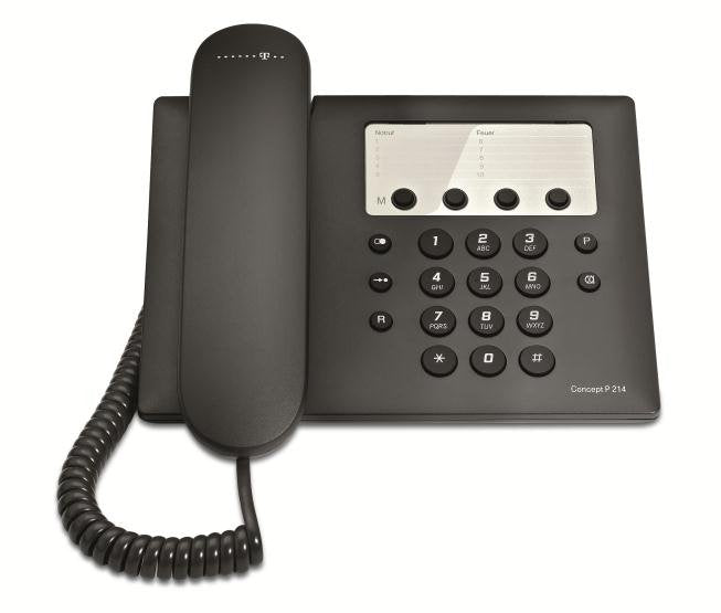 EAN 4897027120240 - Telekom Concept P 214 Teléfono analógico Negro imagen 1