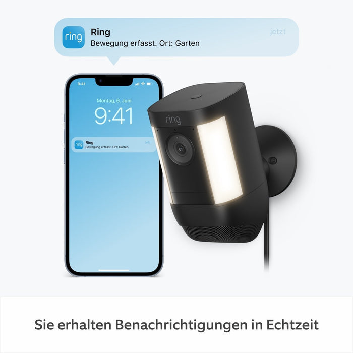 Amazon Ring Spotlight Cam Pro Plug-In Negro