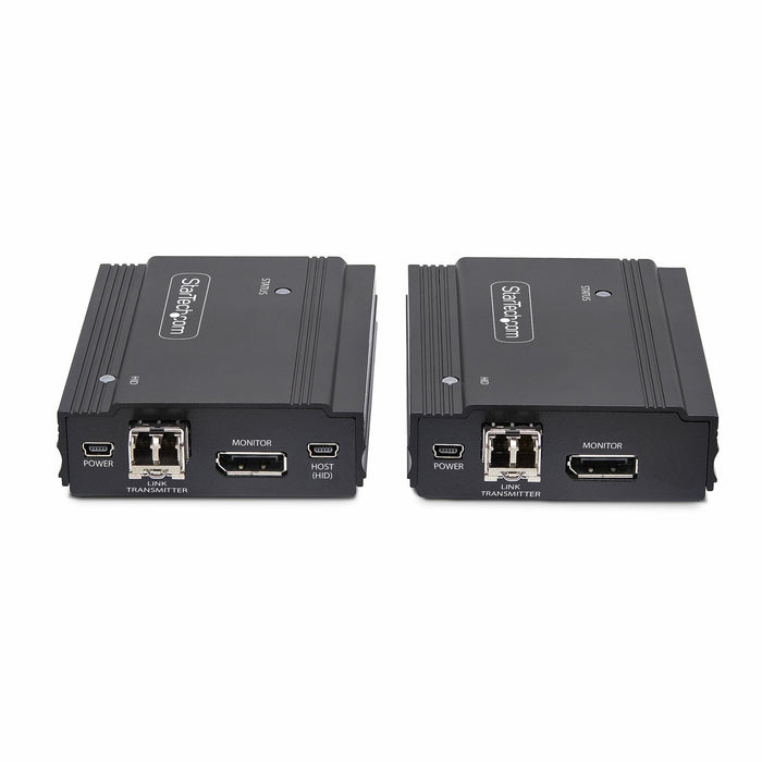 Startech.Com Displayport Kvm Extender Uber Glasfaser 4k60hz Konsolen-Extender 300m Multimode 4k Kvm Verlngerung Lwl