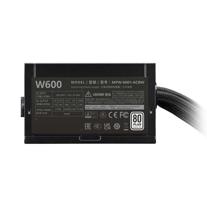 Fuente De Alimentación Cooler Master Elite Nex White 600 - 600 W 24-Pin Atx Atx Negro