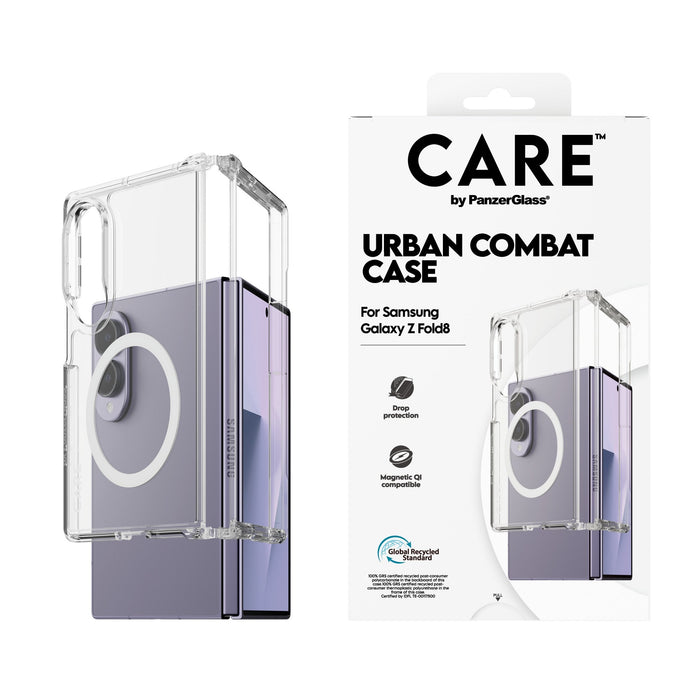 Panzerglass Care Urban Combat Case Transparentee W Blanco Qi Samsung Galaxy Z Fold8