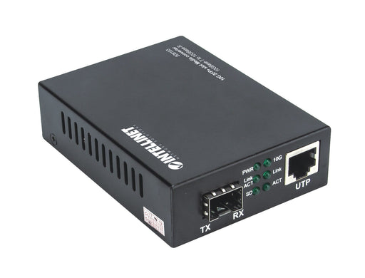 EAN 0766623508193 - Intellinet 508193 convertidor de medio 10000 Mbit/s Negro imagen 2