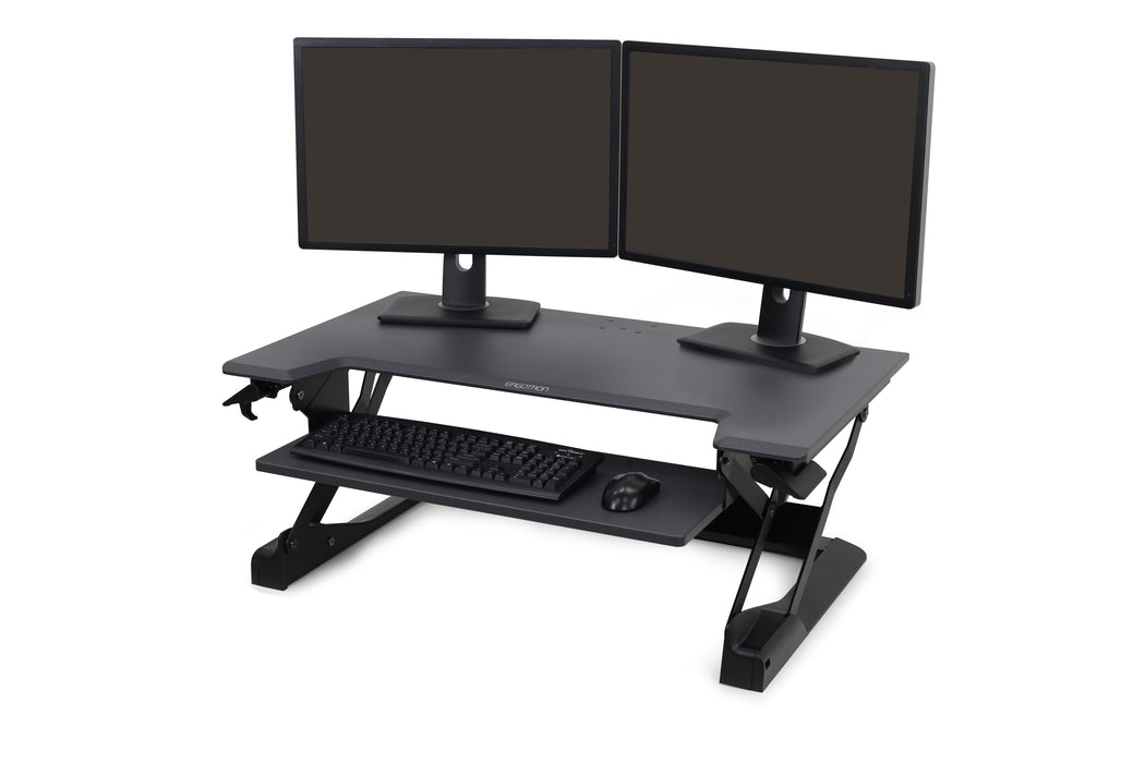 Ergotron Workfit-Tl Escritorio Convertible A Escritorio De Pie Gris Negro Base
