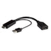 EAN 7630049619470 - ROLINE 12.03.3147 adaptador de cable de vídeo 0,15 m HDMI + USB DisplayPort Negro imagen 1