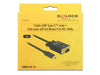 EAN 4043619852635 - DeLOCK 85263 adaptador de cable de vídeo 3 m USB Tipo C VGA (D-Sub) Negro imagen 2