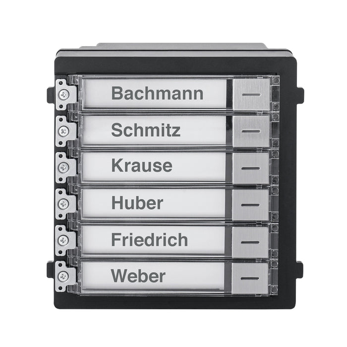 Abus Security-Center Klingeltastenmodul 6x Acero Inoxidable