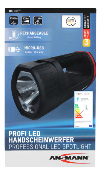 EAN 4013674139866 - Ansmann HS20R Pro Negro, Rojo Linterna de mano LED imagen 4